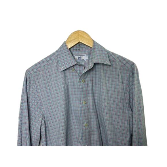 Southern Tide Trim Fit Cotton Blend Spring Plaid Button-Down Shirt Men's Medium - Picture 3 of 5